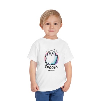 "Spooky and Cute" Toddler Short Sleeve Tee