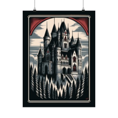 Dark Gothic Castle Poster
