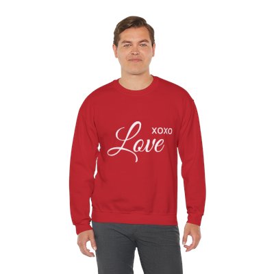 RED LOVE SWEATER Unisex Heavy Blend™ Crewneck Sweatshirt
