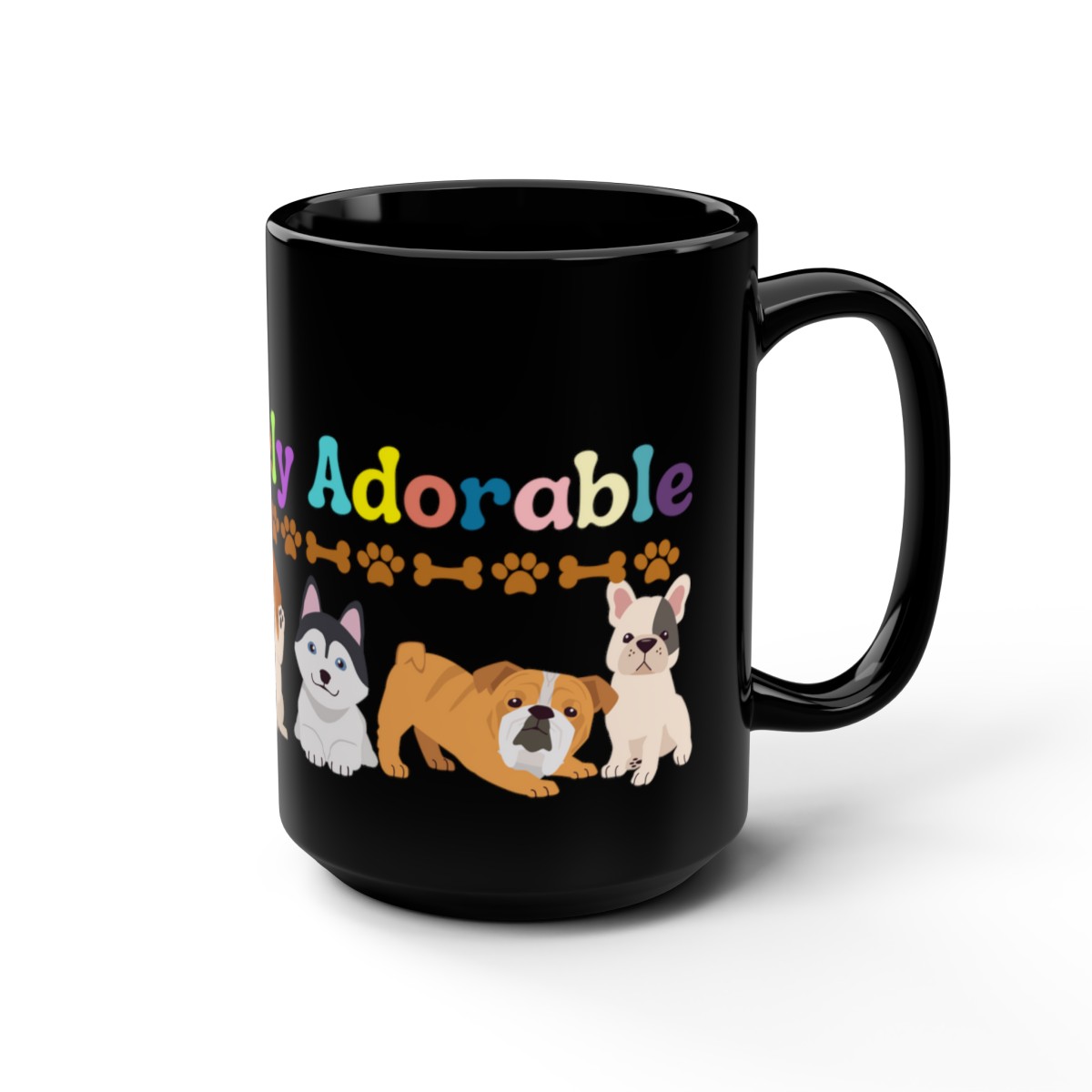 Adorable Puppy Mugs: Bring Joy to Your Sips with Our Pawsitivty Mug, 15oz product thumbnail image