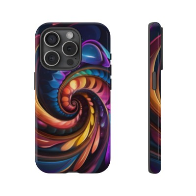 Alec's Color Swirl Artwork Two on a Tough Phone Case