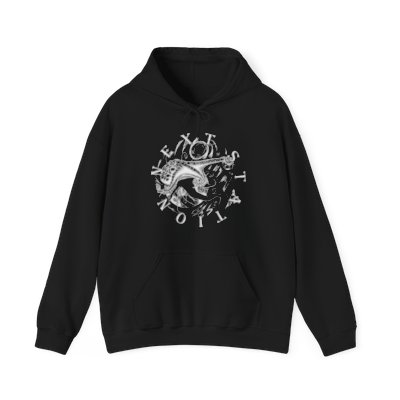 Octopus White Ink Unisex Heavy Blend™ Hooded Sweatshirt