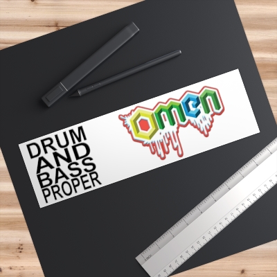 Copy of Drum and Bass Proper Bumper Stickers - Slim_R_I