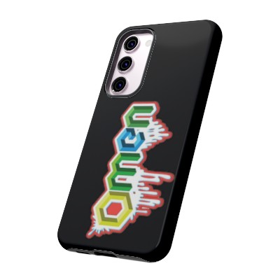 Omen_Tough Cases_Various Models (iPhone, Samsung Galaxy, and Google Pixel) Black Case with Yellow Drum and Bass Proper Logo
