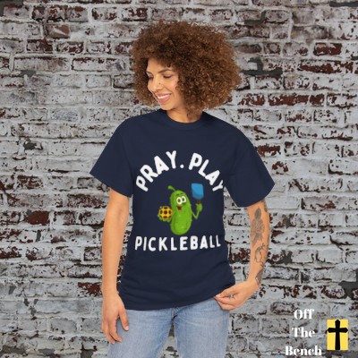 Pray.Play.Pickleball Christian T-shirt