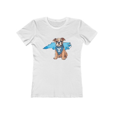 Bulldog Puppy T Shirt (Ladies)