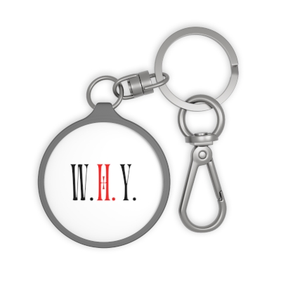 W.H.Y. Keychain (White)
