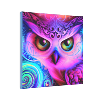 The watcher owl Canvas Photo Tile