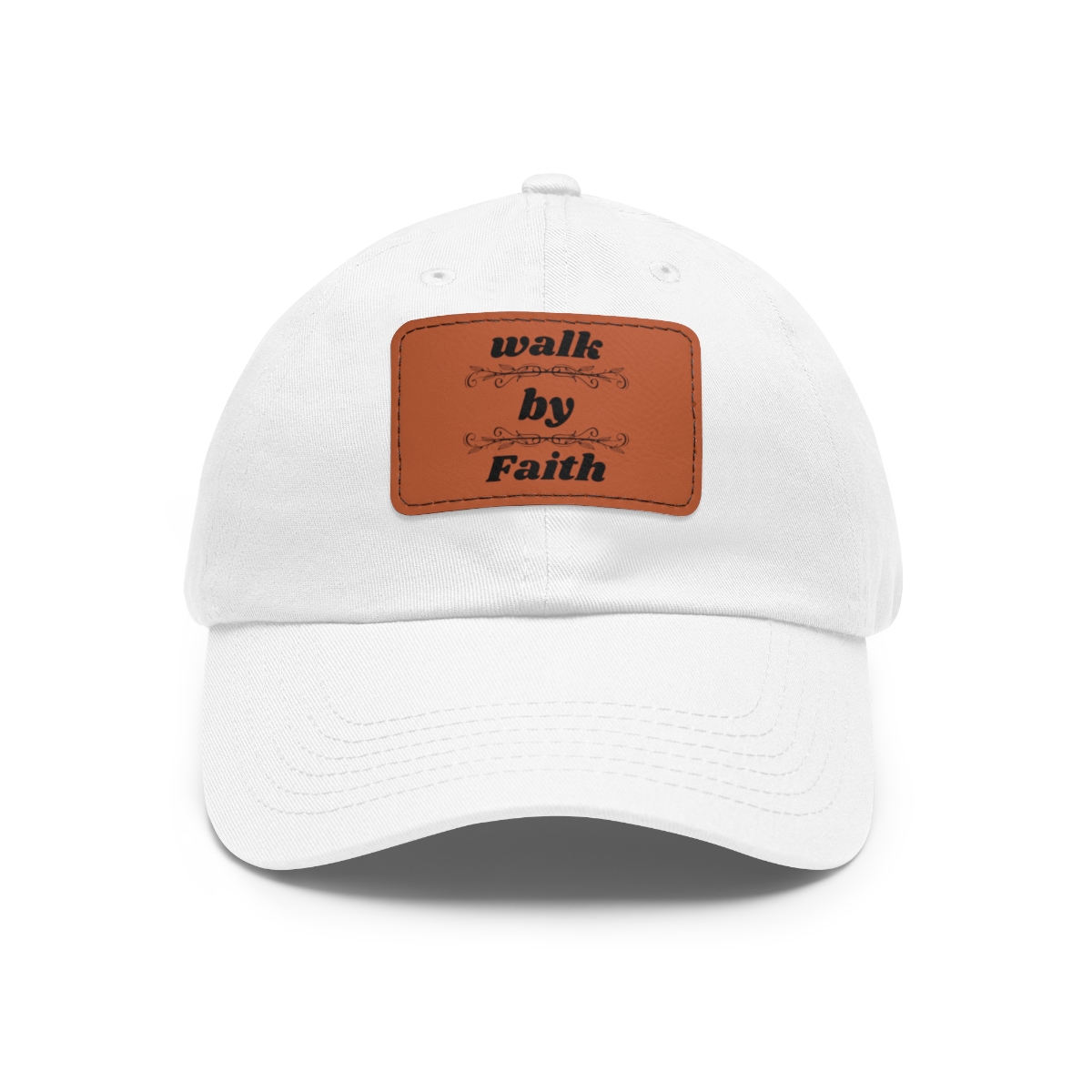 Dad Hat with Leather Patch (Rectangle) product main image