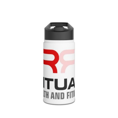 Ritual Health and Fitness Stainless Steel Water Bottle, Standard Lid
