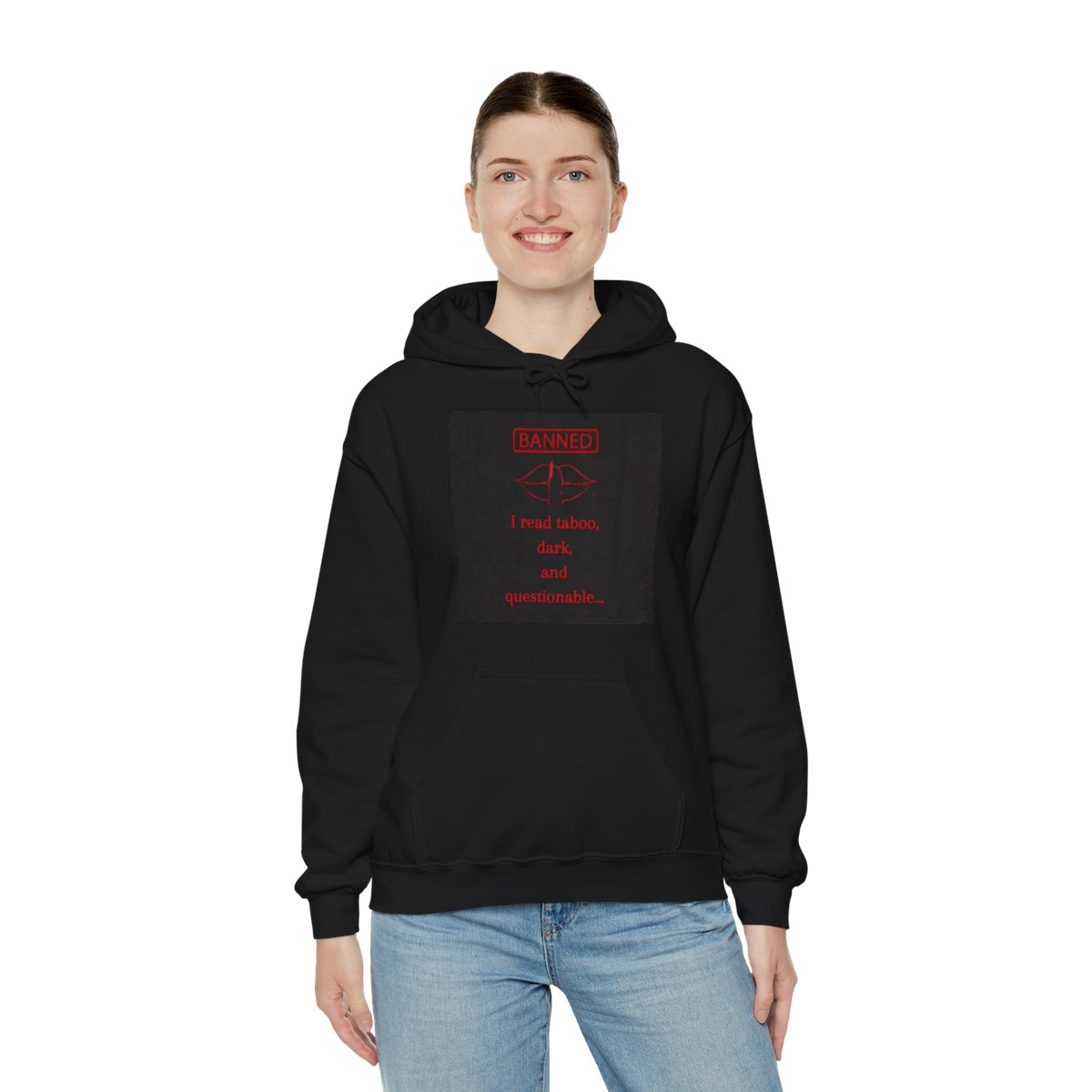 Read More Bitch less, Banned Books Unisex Heavy Blend™ Hooded Sweatshirt product thumbnail image