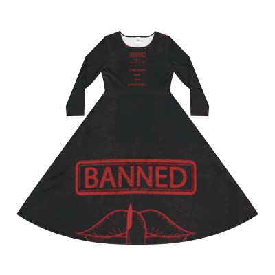 I read Ban'd Women's Long Sleeve Dance Dress (AOP)