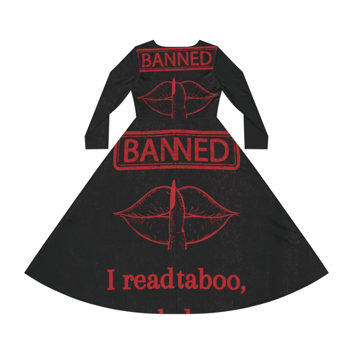 I read Ban'd Women's Long Sleeve Dance Dress (AOP) product thumbnail image