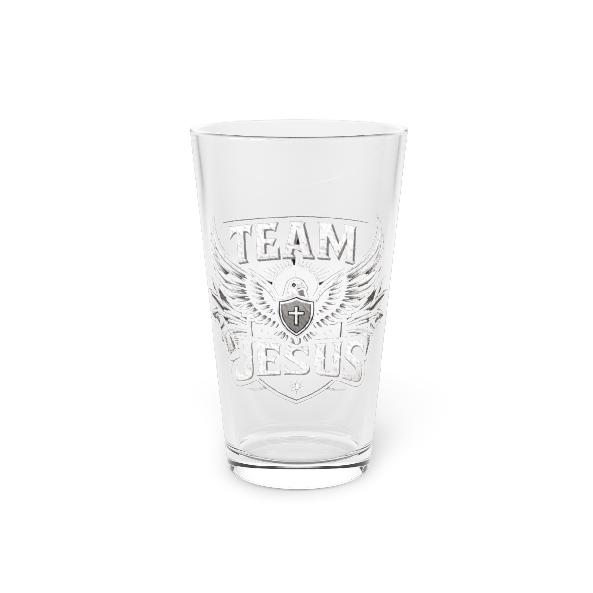 team Jesus drinking glass product main image