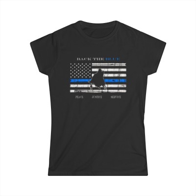 Back the Blue Women's Softstyle Tee