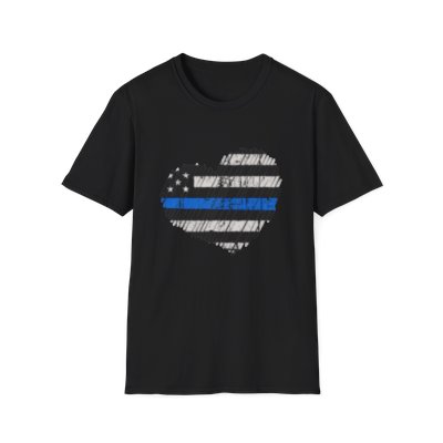 Blue Line Love Unisex Softstyle T-Shirt