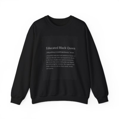 Educated Black Queen Unisex Heavy Blend™ Crewneck Sweatshirt