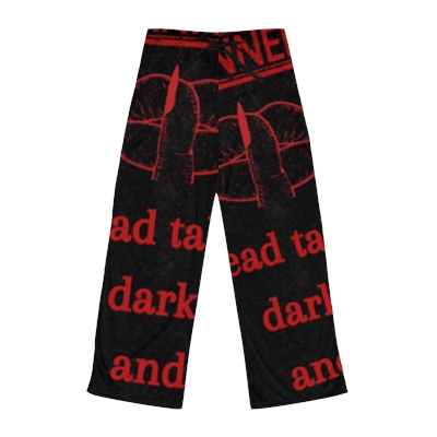 BAN'D READ DARK, TABOO BOOKS Women's Pajama Pants (AOP)
