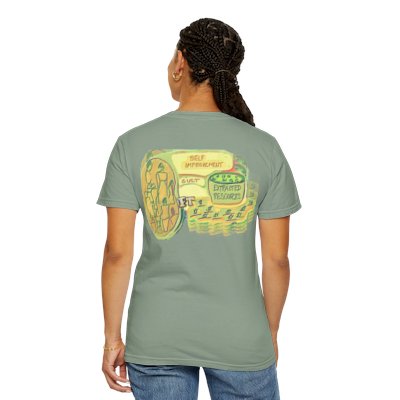 Self-Improvement Cult - Extracted Resources Original Digital Art- Unisex Garment-Dyed T-shirt