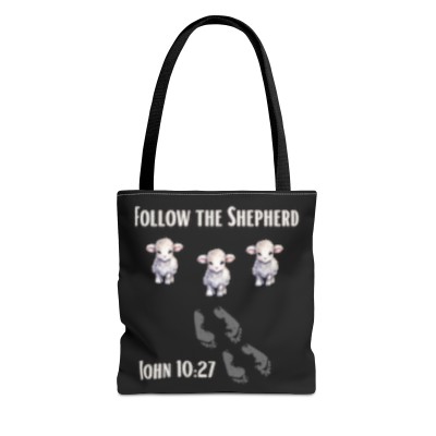 Follow The Shepherd Tote Bag (Available in Black) 