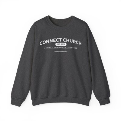 Est. 2019 Connect Church Crewneck Sweatshirt (White Ink)