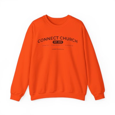 Est. 2019 Connect Church Crewneck Sweatshirt (Black Ink)