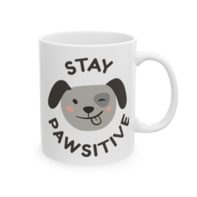 Stay Pawsitive Pup Mug