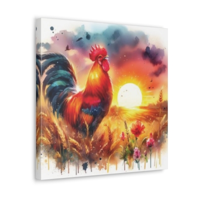 Rooster Farmcore Canvas Art