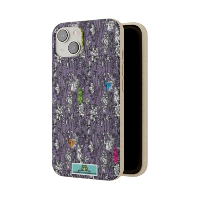 Purple Beachy Zen Biodegradable Phone Case