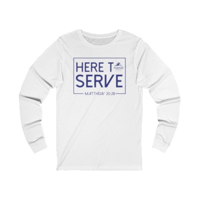 Here to Serve Unisex Jersey Long Sleeve Tee