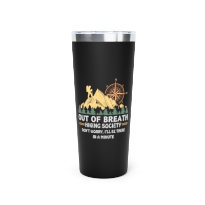 Out of Breath Hiking Society Copper Vacuum Insulated Tumbler, 22oz