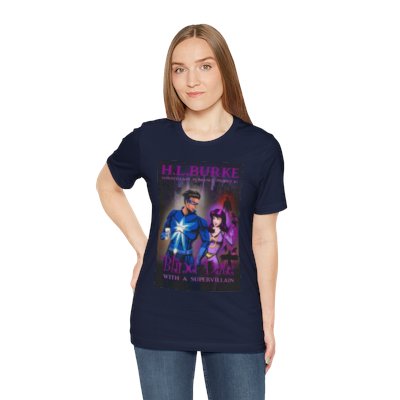 Blind Date with a Supervillain Cover Unisex Jersey Short Sleeve Tee