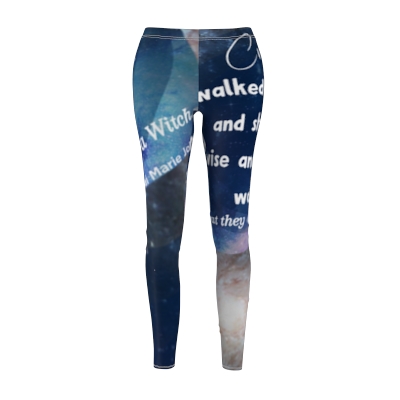 Creator Walked With Her Women's Cut & Sew Casual Leggings (AOP)