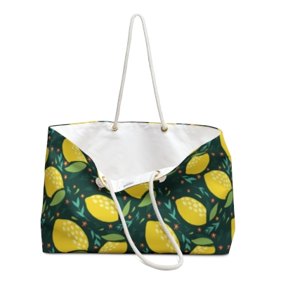 Bag Tropical Citrus: Vintage Lemon Pattern