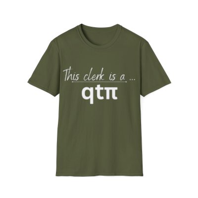 QT-Pi Clerk Tee - White Letters