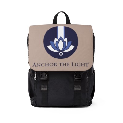 Anchor The Light Oxford Canvas Laptop Backpack - Mocha (Unisex)
