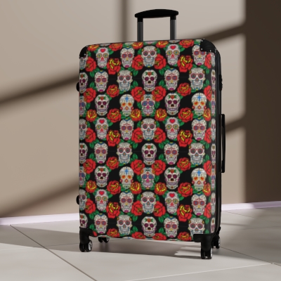 Suitcase Pattern Dia de Los Muertos