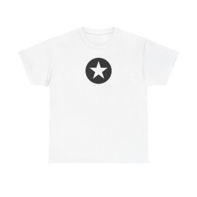 White Star on Black T-Shirt