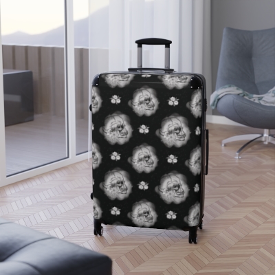 Suitcase Flowers and Bones Black Edition