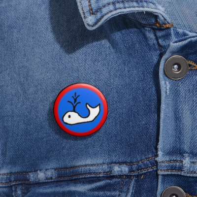 Whale Custom Pin Buttons