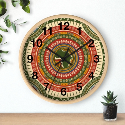 Personalized Wall Clock African Map, Any room Home Decor, New Home Gift, Ethnic Wall Clocks, African Art Decor 
