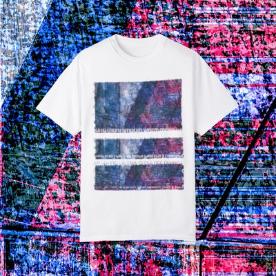 Concrete Underpass and Words - Experimental Imagery - Unisex Garment-Dyed T-shirt