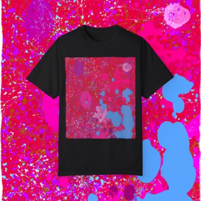 Paint Splatter 101 - Experimental Imagery - Unisex Garment-Dyed T-shirt