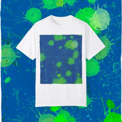 Paint Splatter 008b - Experimental Imagery - Unisex Garment-Dyed T-shirt