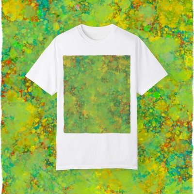 Paint Splatter 006c - Experimental Imagery - Unisex Garment-Dyed T-shirt