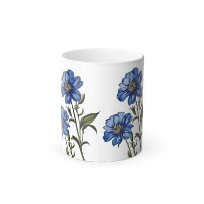 majestic blue corflower Color Morphing Mug, 11oz