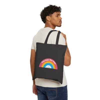 Find Hope, Give Hope Cotton Canvas Tote Bag