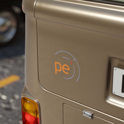 "PE" Transparent Outdoor Sticker Transparent Circle