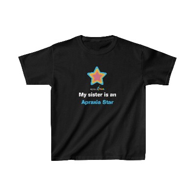 My Sister is an Apraxia Star Kids Heavy Cotton™ Tee