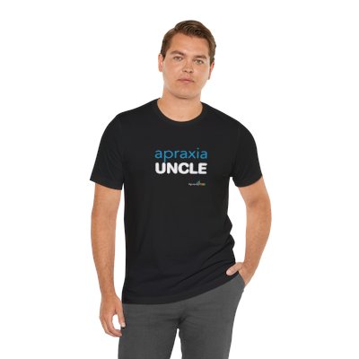 Apraxia Uncle Unisex Jersey Short Sleeve Tee
